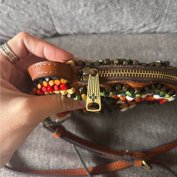 Patricia Nash Multicolor Beaded Round Crossbody Bag - Picture 2 of 6